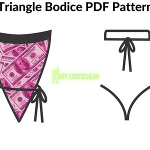 Stripper Sewing Patterns, Exoticwear Sewing Patterns, Lingerie Sewing Pattern