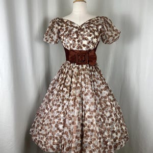 Brown Polka Dot Vintage Dress - Etsy