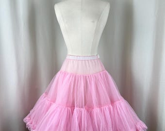 Vintage petticoat, vintage roze petticoat, vintage petticoat jaren 1980, roze petticoat jaren 1950, vintage petticoat rok, partner please petticoat