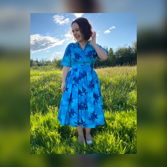 1950s Small Island Casuals Hawaiian Dress