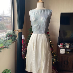 1950er Jahre S/XS Regenbogen Kleid, 50er Jahre Kleid as/is