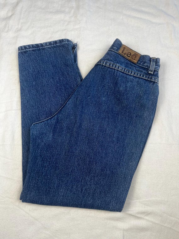 Vintage Lee Jeans, Extra High Rise Vintage Jeans, High Rise Lee Jeans, 1980s Lee Jeans, 80s High Waisted Jeans, High Waisted Jeans W24