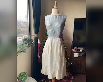 1950s S/XS Rainbow Dress, 50s Dress as/is