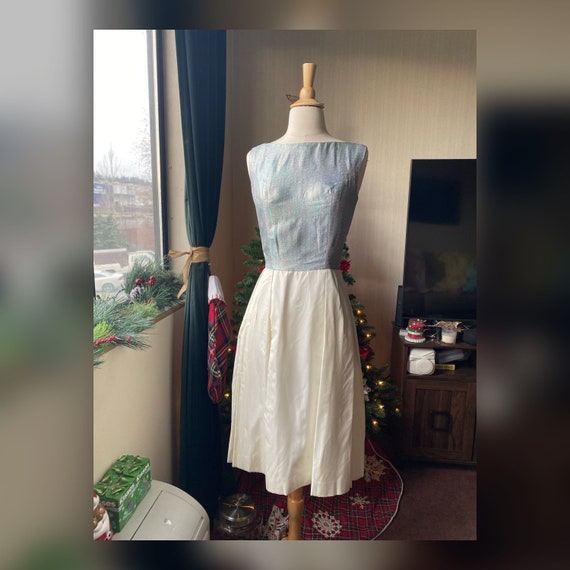 1950s S/XS Rainbow Dress, 50s Dress as/is