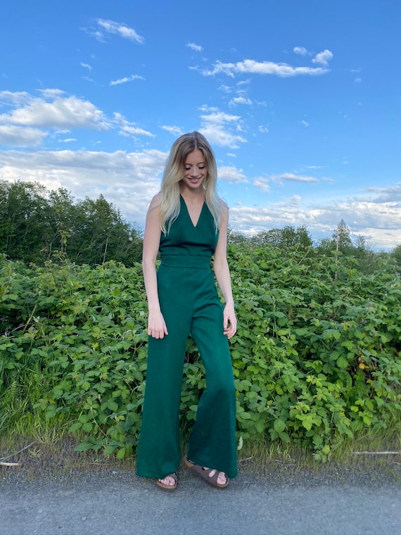 1970s Celia Dress - Emerald Green main image 1