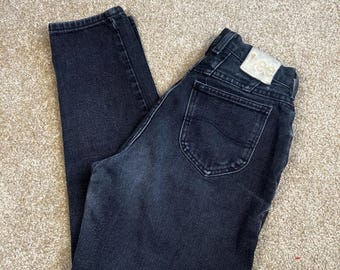 Vintage Lee Jeans, High Rise Vintage Jeans, High Rise Lee Jeans, 1980s Lee Jeans, 80s High Waisted Jeans, High Waisted Jeans W26