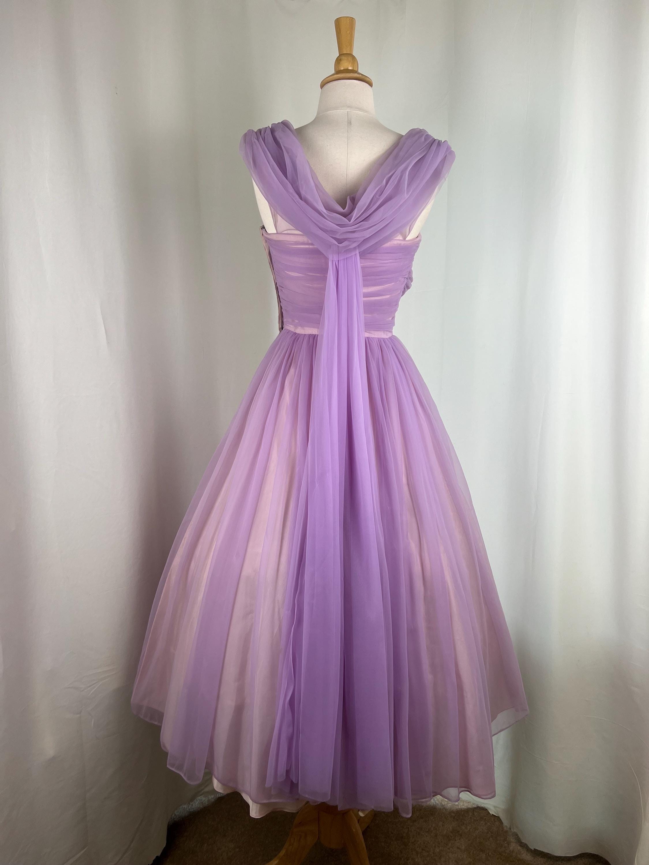 Light Purple Dress Knee Length