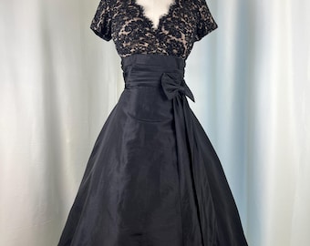 Cocktailjurk jaren 90, jaren 90 jurk jaren 50, Y2K vintage jurk, jaren 90 zwarte jurk, vintage feestjurk, vintage jurk met kralen, vintage zwarte jurk