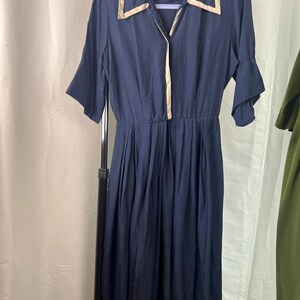 navy blue 50's style dress This item is unavailable