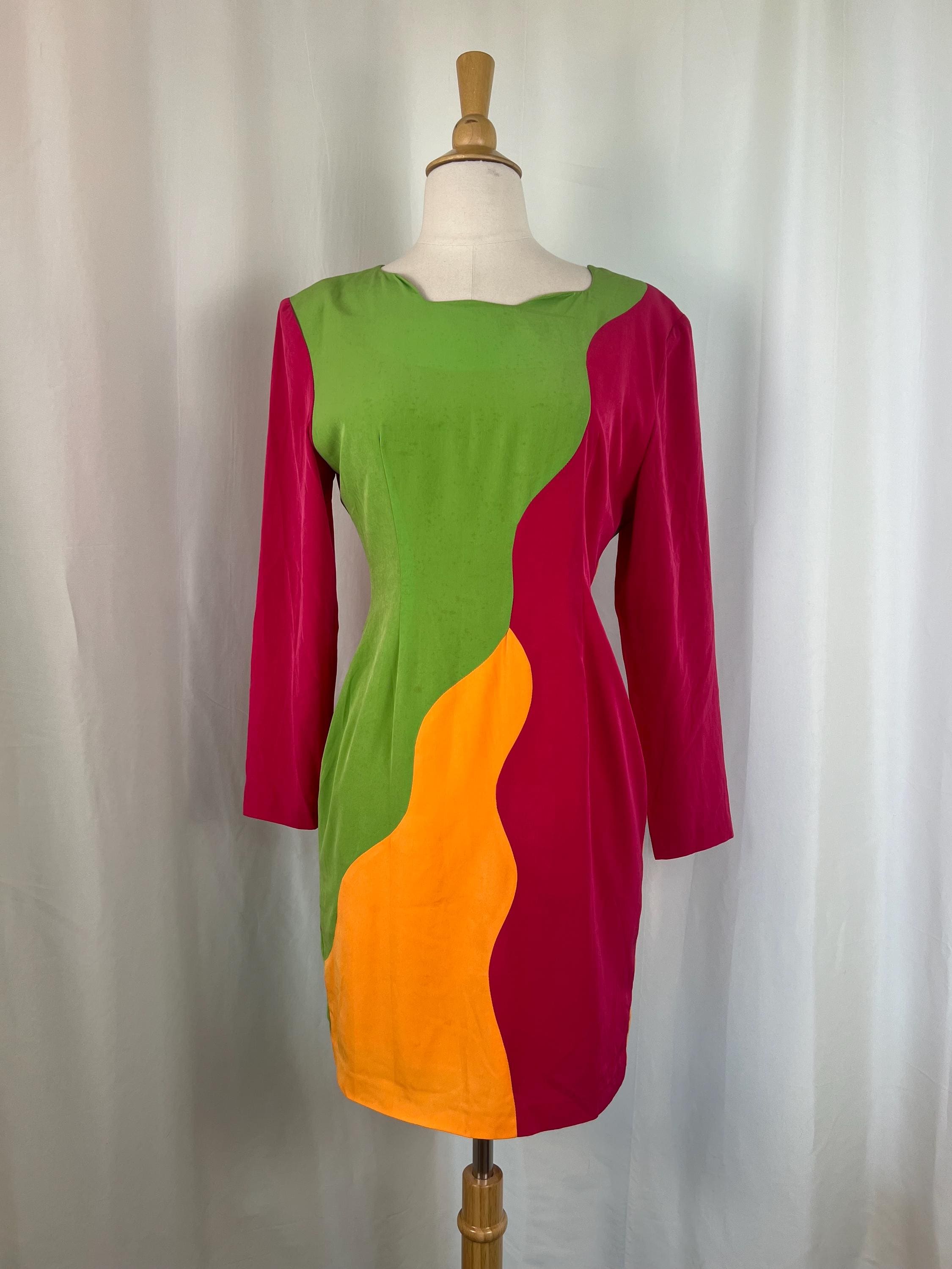 90s Colorblock Dress