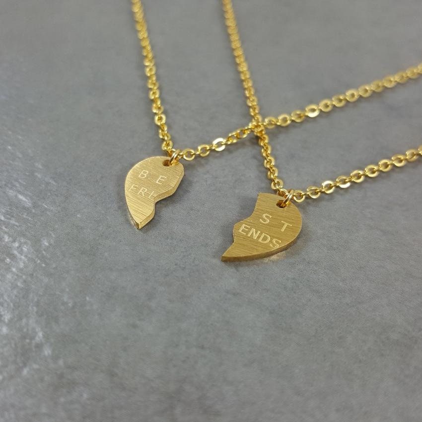 Best Friends Charm Heart Statement 