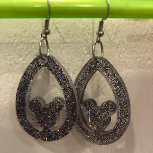 Holographic Dangle Disney Earrings