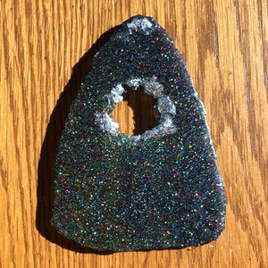 Holographic Glitter & Silver Planchette
