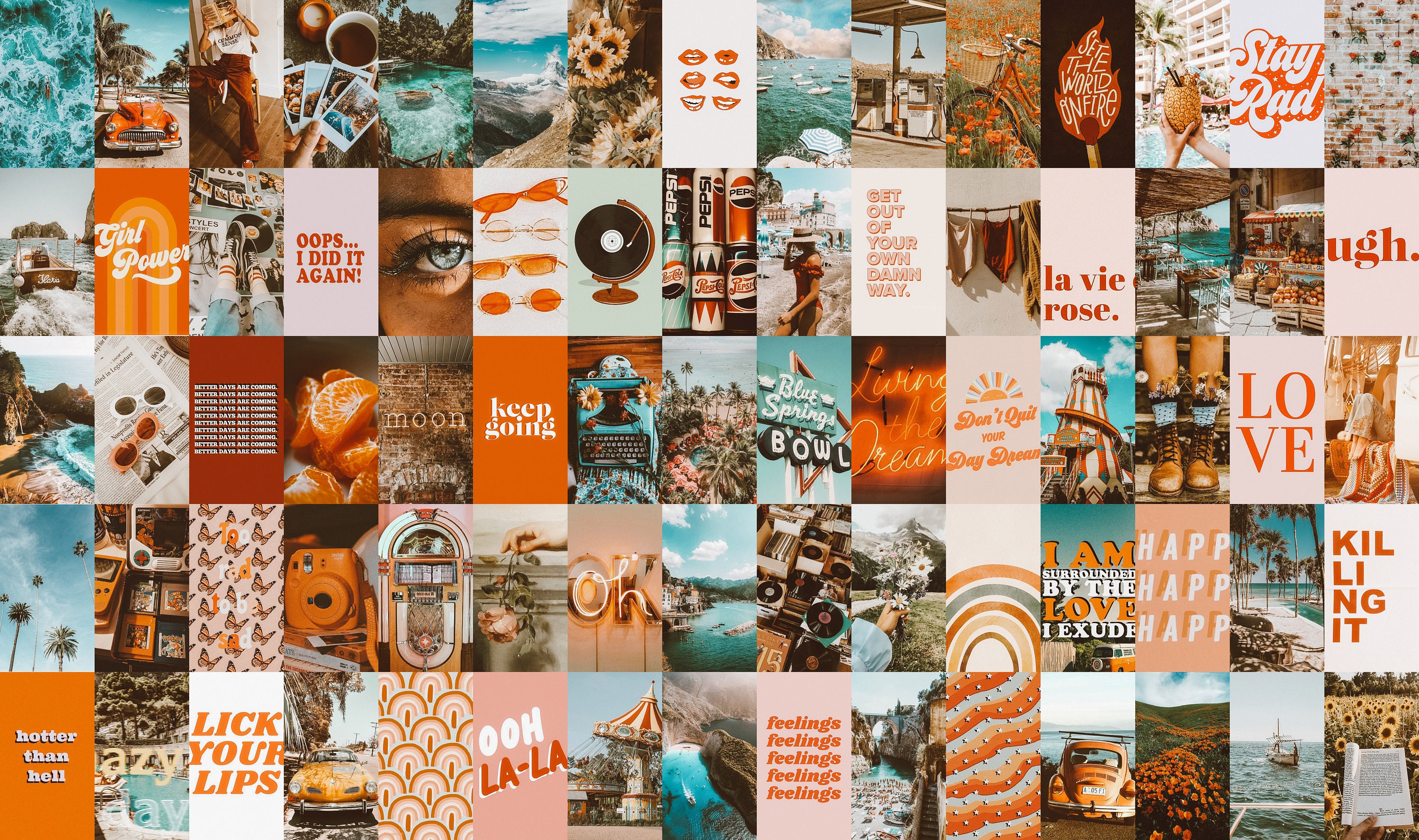 Coastal Wall Collage Kit Tezza Coastal Collage Kit Beach Etsy India