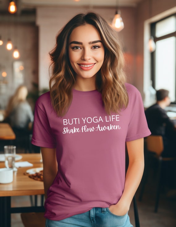 Buti Yoga Life Shake. Flow. Awaken Unisex Jersey Short Sleeve Tee Hit the Mat Buti Journey T shirt Style Comfort Etsy