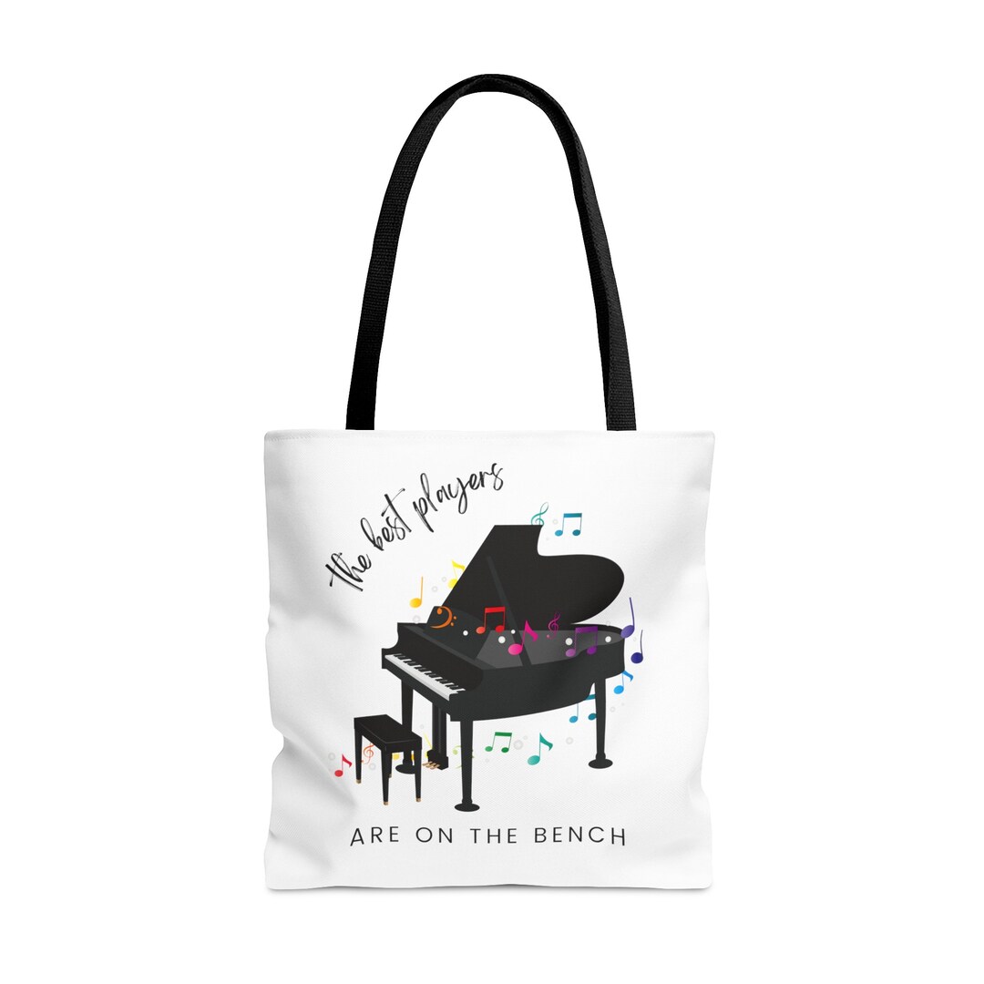 The Best Players Are on the Piano Bench Tote Bag, Piano Lover's Gift