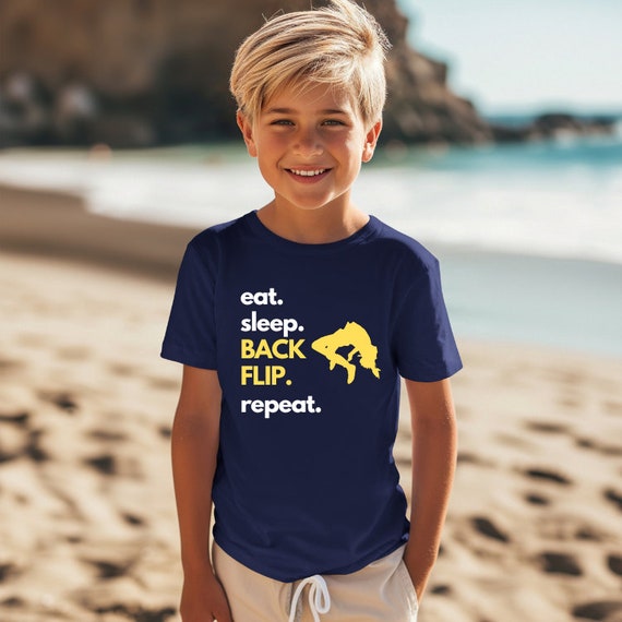 Eat Sleep Flip Repeat Gymnast & Tumbling T-Shirt Eat Sleep Flip Repeat Gymnast & Tumbling T-Shirt