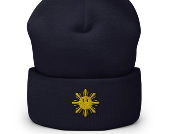 Gamer Sun Cuffed Beanie - Filipino - Funny Filipino - Pinoy - Pinay - Phillippines - Filipino American - Game Parody - Tagalog