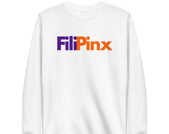 Filipinx Unisex Fleece Pullover Funny Filipino Clothing - Gift - Filipino Pride - Pinoy - Pinay - Philippines - Postal Service Parody