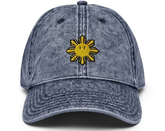 Game Sun Vintage Cotton Twill Dad Cap - Filipino - Funny Filipino - Pinoy - Pinay - Phillippines - Filipino American - Game Parody