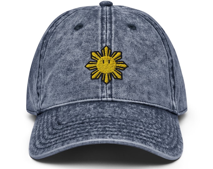 Game Sun Vintage Cotton Twill Dad Cap - Filipino - Funny Filipino - Pinoy - Pinay - Phillippines - Filipino American - Game Parody