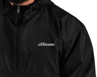 Filipino ILLOCANO Embroidered Champion Packable Jacket Unisex / Men's - Funny Filipino Clothing - Pinoy Pinay - Phillippines - ILLEST Parody