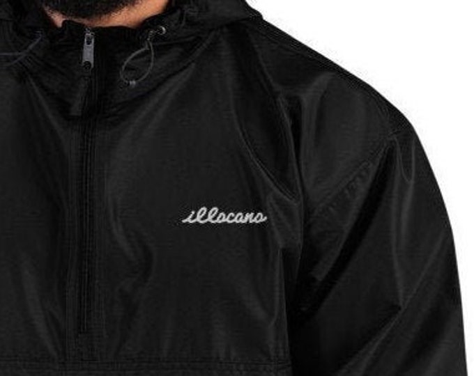 Filipino ILLOCANO Embroidered Champion Packable Jacket Unisex / Men's - Funny Filipino Clothing - Pinoy Pinay - Phillippines - ILLEST Parody