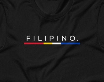 Filipino Shirt Simple Premium Unisex/Men's Gift - Filipino Flag Colors - Pinoy - Pinay - Philippines - Filipino American - Filipino Canadian