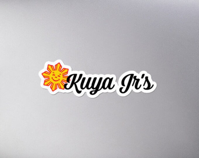 Kuya Jr's Modern Sticker Bubble-Free - Funny Filipino - Pinoy - Pinay - Phillippines - Filipino American - JunJun - Fast Food Parody