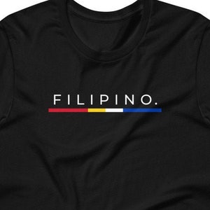 Filipino Shirt Simple Premium Unisex/Men&#39;s Gift - Filipino Flag Colors - Pinoy - Pinay - Philippines - Filipino American - Filipino Canadian