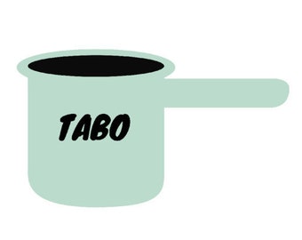 Tabo Sticker Bubble-Free - Filipino, Funny Filipino, Pinoy, Pinay, Phillippines, Filipino American, Filipino Dessert