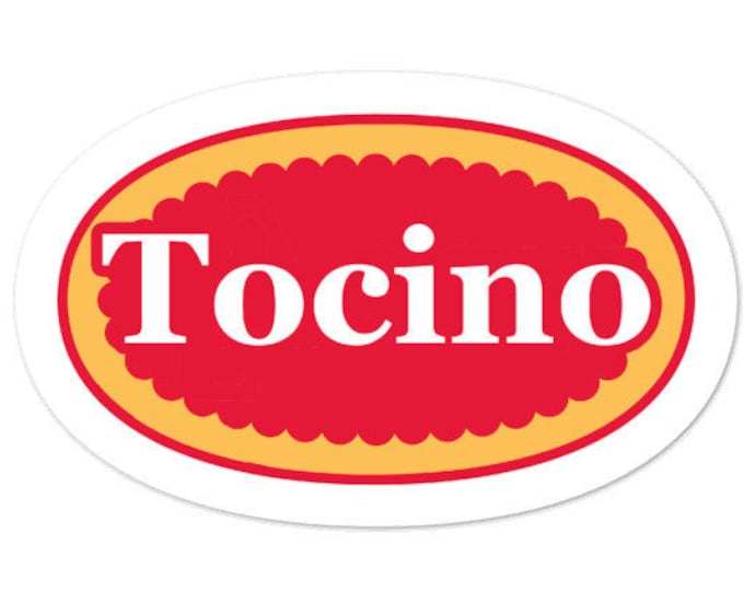 TOCINO Sticker Bubble-Free - Funny Filipino - Pinoy - Pinay - Phillippines - Filipino American - Meats Parody - Filipino Christmas Gift