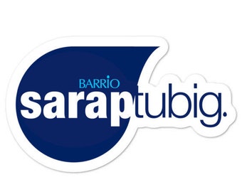 Sarap Tubig Sticker Bubble-Free - Filipino - Funny Filipino - Pinoy - Pinay - Phillippines - Filipino American - Smart Water Parody