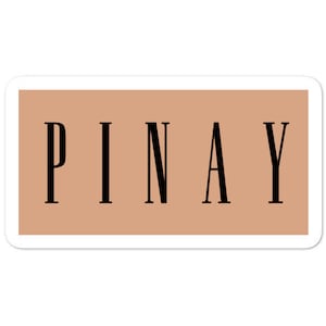 Pinay Sticker Bubble-Free - Filippina, Filippina, Pinoy, Pinay, Filippine, Filippino Americano, Filipina Americana
