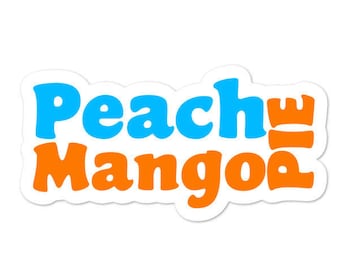 Peach Mango Pie Sticker Bubble-Free - Filipino - Funny Filipino - Pinoy - Pinay - Phillippines - Filipino American - Fast Food Sticker