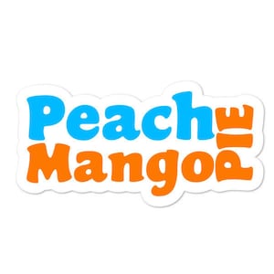 Peach Mango Pie Sticker Bubble-Free - Filipino - Funny Filipino - Pinoy - Pinay - Phillippines - Filipino American - Fast Food Sticker