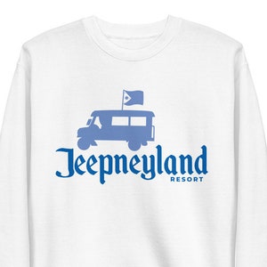 Filipino Sweatshirt JEEPNEYLAND Resort Unisex - Funny Filipino Clothing - Filipino American Streetwear Clothes Parody Shirt - Filipino Gift