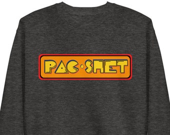 Pac Shet Unisex Fleece Pullover Funny Filipino Clothing - Filipino Christmas Gift - Pak Shet - Pinoy - Pinay -  Aracade Game Parody