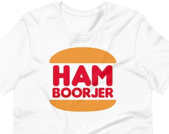 Filipino Shirt Ham Boorjer Premium Unisex/Men's - Funny Clothing - Pinoy - Pinay - Phillippines - Filipino Accent - Burger King Parody