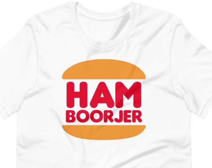 Filipino Shirt Ham Boorjer Premium Unisex/Men's - Funny Clothing - Pinoy - Pinay - Phillippines - Filipino Accent - Burger King Parody