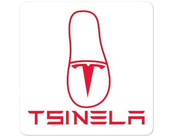 Tsinela Sticker Bubble-Free - Funny Filipino - Pinoy - Pinay - Phillippines - Filipino American - Electric Car Parody - Christmas Gift