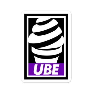 Ube Dessert Sticker Bubble-Free - Filippino, divertente filippino, Pinoy, Pinay, Filippine, Filippino americano, dolce filippino, obbedire parodia