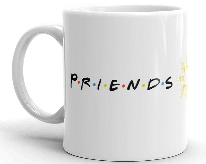 PRIENDS Mug Modern Design - Funny Filipino - Pinoy - Pinay - Phillippines - Filipino American - Coffee - Tea - Cup - FRIENDS Parody
