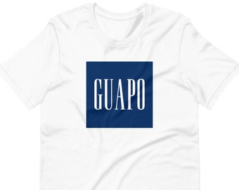 Filipino Shirt GUAPO Blue Square Premium Unisex/Men's - Funny Clothing - Pinoy - Pinay - Phillippines - Filipino American - Parody
