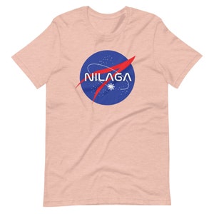 Filipino Shirt Nilaga Premium Unisex/Men's Funny Filipino Clothing Pinoy Pinay Phillippines Filipino American Space Parody Heather Prism Peach