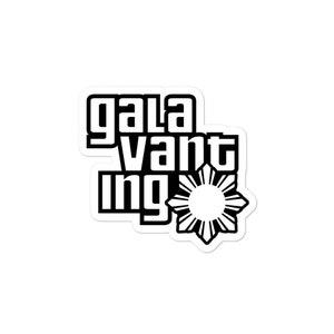 Galavanting Sticker Bubble-Free - Filipijns - Grappig Filipijns - Pinoy - Pinay - Phillippines - Filipijnse Amerikaan - Party GTA Parodie