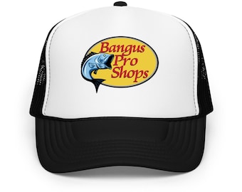 Bangus Pro Shops Trucker Hat – Funny Filipino Dad hat – Bass Pro Pinoy Streetwear – Minimalist Pinoy Gift – Unisex Balikbayan Hat