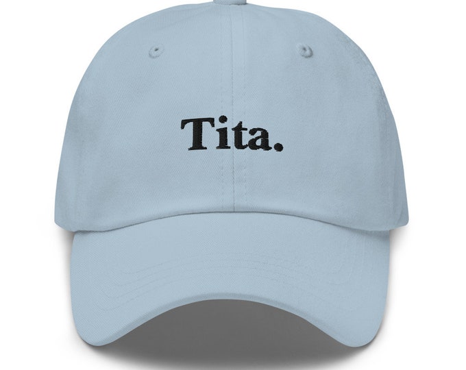 Tita Filipino Dad Hat BLACK/WHITE EMBROIDERED - Funny Filipino Gift - Pinoy - Pinay - Philippines - Filipino American - Gift for your Tita!
