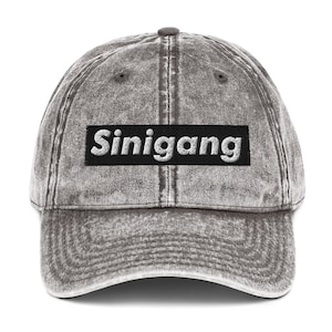 Sinigang Vintage Cotton Twill Dad Cap - Filipino - Funny Filipino - Pinoy - Pinay - Phillippines - Filipino American - Streetwear Parody