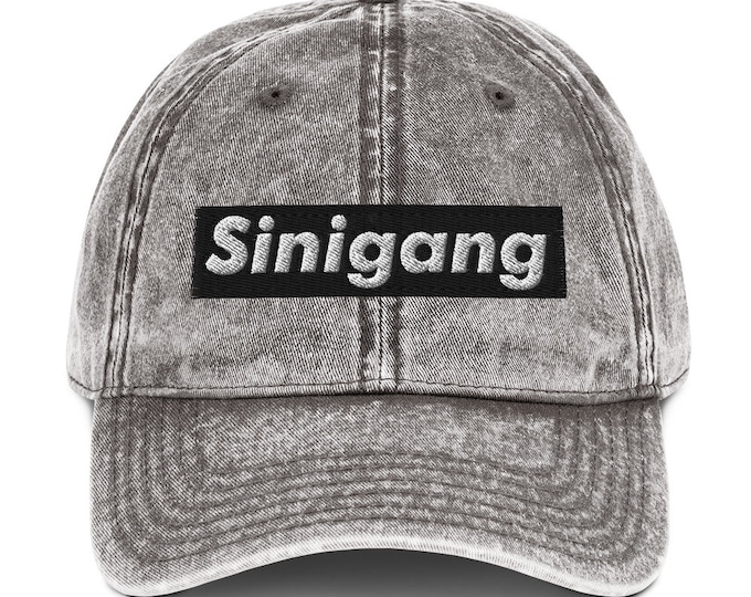 Sinigang Vintage Cotton Twill Dad Cap - Filipino - Funny Filipino - Pinoy - Pinay - Phillippines - Filipino American - Streetwear Parody